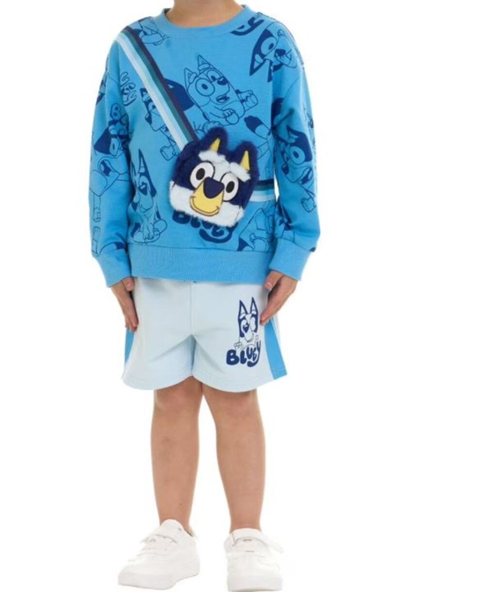 Bluey Toddler Boys 18M Sweatshirt Shorts 2 Piece Outfit Set NWT